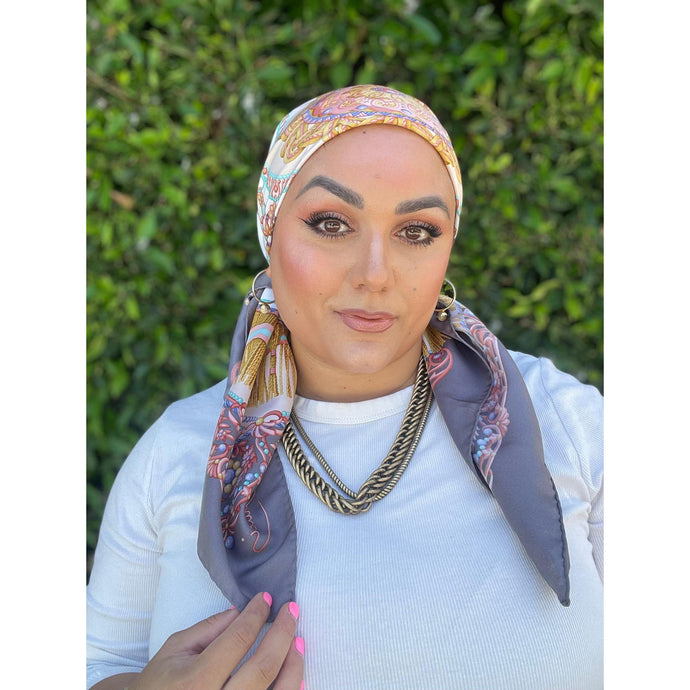 Gucci Authentic Designer Headscarf, The Art of Silk-Designer headscarf-The Little Tichel Lady