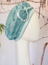 Embellished Hat - Size #2 Turquoise Lace