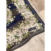 YSL Authentic Designer Headscarf, Navy Floral-Designer headscarf-The Little Tichel Lady