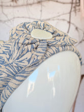 Embellished Hat - Size #2 Blue/Beige-Hat-The Little Tichel Lady