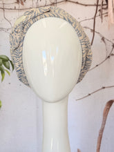 Embellished Hat - Size #2 Blue/Beige-Hat-The Little Tichel Lady