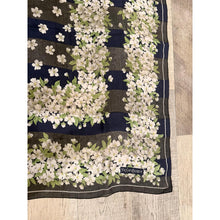 YSL Authentic Designer Headscarf, Navy Floral-Designer headscarf-The Little Tichel Lady