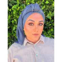 The Lived-In Headwrap - Navy-Long Wrap-The Little Tichel Lady