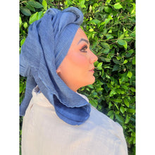 The Lived-In Headwrap - Navy-Long Wrap-The Little Tichel Lady