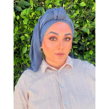 The Lived-In Headwrap - Navy-Long Wrap-The Little Tichel Lady