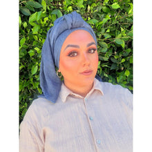 The Lived-In Headwrap - Navy-Long Wrap-The Little Tichel Lady
