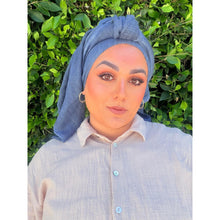 The Lived-In Headwrap - Navy-Long Wrap-The Little Tichel Lady