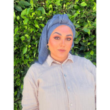 The Lived-In Headwrap - Navy-Long Wrap-The Little Tichel Lady
