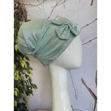 Embellished Slip-on Hat w/ Velcro - Aqua-Hat-The Little Tichel Lady