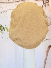 Embellished Hat - Size #2 Beige Bow