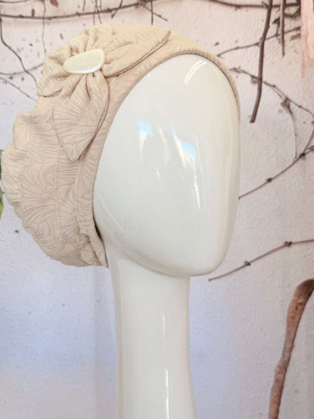 Embellished Hat - Size #2 Sand