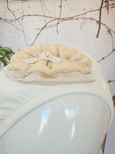 Embellished Hat - Size #2 Cream Detail