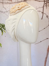Embellished Hat - Size #2 Cream Detail