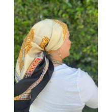 Dior Authentic Designer Headscarf, Baroque Print-Designer headscarf-The Little Tichel Lady