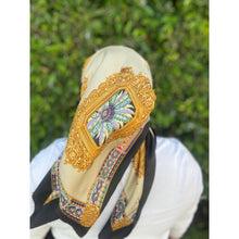 Dior Authentic Designer Headscarf, Baroque Print-Designer headscarf-The Little Tichel Lady