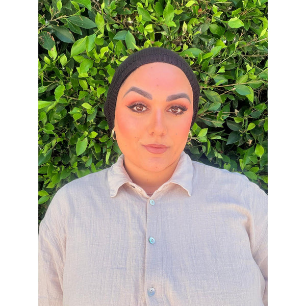 The Barely-There Beret - Black-Beret-The Little Tichel Lady