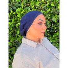 The Barely-There Beret - Navy-Beret-The Little Tichel Lady