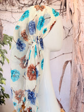 Open-Closed Back NON-SLIP Adjustable Pretied, w/ Tassel Details - White/Blue