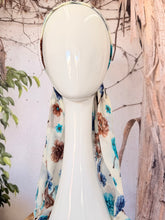 Open-Closed Back NON-SLIP Adjustable Pretied, w/ Tassel Details - White/Blue