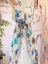 Open-Closed Back NON-SLIP Adjustable Pretied, w/ Tassel Details - White/Blue