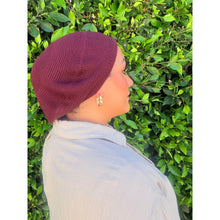 The Barely-There Beret - Burgundy-Beret-The Little Tichel Lady