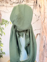 Turkish Cotton NON-SLIP Metallic Pretied w/ Long Tails - Dark Mint