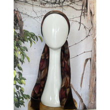 Turkish Cotton Textured Print Pretied w/ Long Tails - Falling Leaves, Brown-pretieds-The Little Tichel Lady