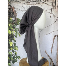 Turkish Cotton Metallic Solid Pretied w/ Long Tails - Gray-pretieds-The Little Tichel Lady
