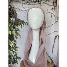 Turkish Cotton Metallic Solid Pretied w/ Long Tails - Dusty Pink-pretieds-The Little Tichel Lady