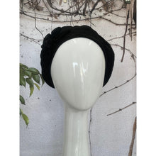 Embellished Hat - Size #1 Black Textured Bow-Hat-The Little Tichel Lady