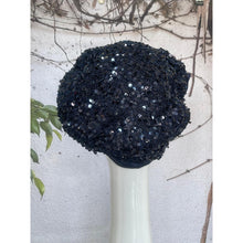 Embellished Hat - Size #1 Navy Crocheted Bow-Hat-The Little Tichel Lady