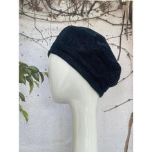 Embellished Hat - Size #1 Navy Shimmer Rosette-Hat-The Little Tichel Lady