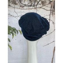 Embellished Hat - Size #1 Navy Shimmer Rosette-Hat-The Little Tichel Lady