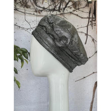 Embellished Hat - Size #1 Silver Metallic Glitter-Hat-The Little Tichel Lady