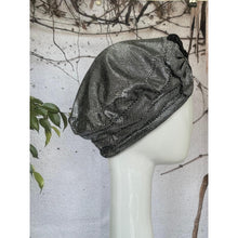 Embellished Hat - Size #1 Silver Metallic Glitter-Hat-The Little Tichel Lady