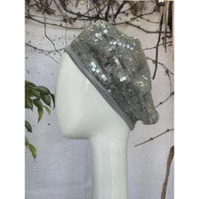 Embellished Hat - Size #1 Silver Sequins Bow-Hat-The Little Tichel Lady