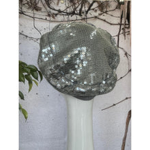 Embellished Hat - Size #1 Silver Sequins Bow-Hat-The Little Tichel Lady