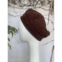 Embellished Hat - Size #1 Textured Brown-Hat-The Little Tichel Lady