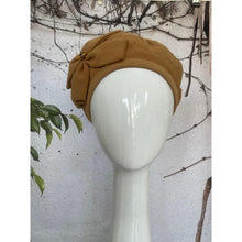 Embellished Hat - Size #1 Camel Bow-Hat-The Little Tichel Lady