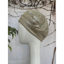 Embellished Hat - Size #1 Neutral/Silver Bow-Hat-The Little Tichel Lady