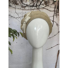 Embellished Hat - Size #1 Neutral Rosette-Hat-The Little Tichel Lady