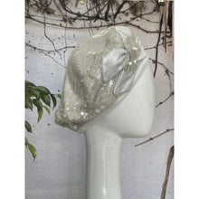 Embellished Hat - Size #1 White/Translucent Sequins-Hat-The Little Tichel Lady