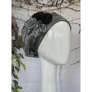 Embellished Hat - Size #2 Silver Metallic-Hat-The Little Tichel Lady