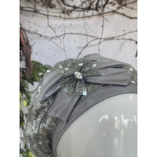 Embellished Hat - Size #2 Silver/Translucent Sequins-Hat-The Little Tichel Lady