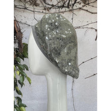 Embellished Hat - Size #2 Silver/Translucent Sequins-Hat-The Little Tichel Lady