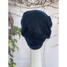 Embellished Hat - Size #2 Navy Shimmer Rosette-Hat-The Little Tichel Lady