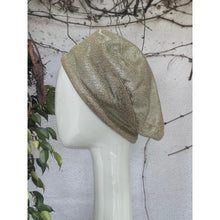 Embellished Hat - Size #2 Neutral Silver Bow-Hat-The Little Tichel Lady