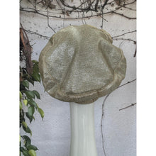 Embellished Hat - Size #2 Neutral Silver Bow-Hat-The Little Tichel Lady