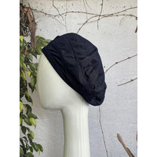 Embellished Hat - Size #2 Blue Faux Denim Bow-Hat-The Little Tichel Lady