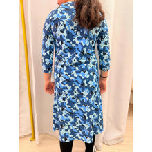 Girls Modest Swim Dress - Blue Camo Print, Sizes 4-18-dress-The Little Tichel Lady
